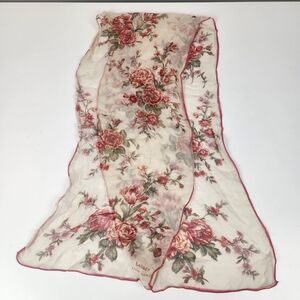 Vintage Lauren Ralph Lauren Sheer Floral Scarf